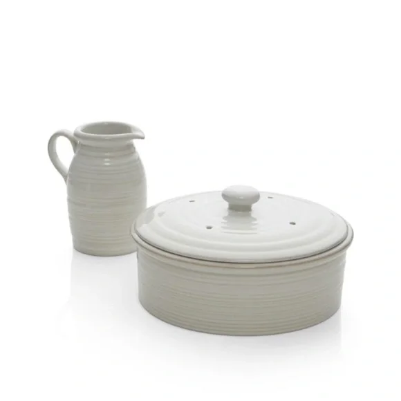 Crate&Barrel White Ceramic Syrup Pitcher - Picture 7 of 7